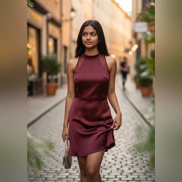 B Darlin Dresses & Skirts - B Darlin Burgundy Mini Dress